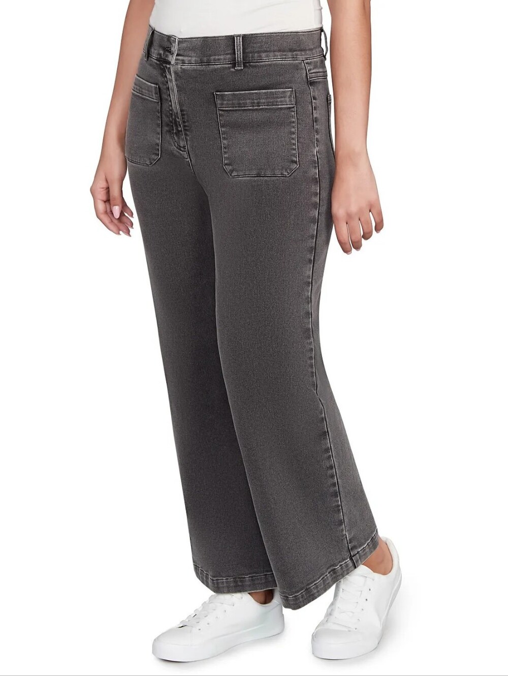 Ruby Rd. Women's Terry Denim Wide Leg Jeans Size 18W